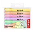 neuveden: Kores HIGH LINER PLUS mix 6 pastelových barev