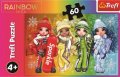 neuveden: Trefl Puzzle Rainbow High: Veselé panenky 60 dílků