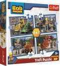 neuveden: Trefl Puzzle Bořek stavitel - Pracovní den 4v1 (12,15,20,24 dílků)