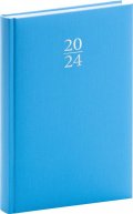 neuveden: Diář 2024: Capys - modrý, denní, 15 × 21 cm
