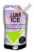 neuveden: Průsvitná gelová barva IZINK Ice - světle zelená 80 ml