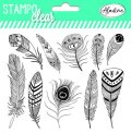 neuveden: Razítka Stampo Clear - peří