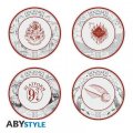 neuveden: Harry Potter - Porcelánové talíře sada 4 ks