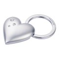 neuveden: Troika klíčenka - matné srdíčko Swarovski (kovová, stříbrná)