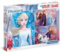 neuveden: Clementoni Puzzle Supercolor - Frozen II / 3 x 48 dílků