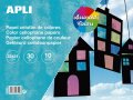 neuveden: APLI celofánová fólie 32 x 24 cm - blok 10 listů, mix barev