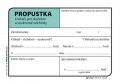 neuveden: Propustka, A7, 100 listů