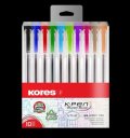 neuveden: Kores Pen K11 kuličkové pero sada 10 barev
