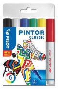 neuveden: PILOT Pintor Fine Sada akrylových popisovačů 0,9-1,5mm - Classic 6 ks