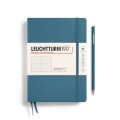 neuveden: Leuchtturm1917 Zápisník Stone Blue Medium A5 tečkovaný