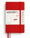-: Týdenní plánovač Cherry, Pocket A6 2027, anglicky