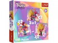 neuveden: Puzzle Trollové 3: Seznamte se s Trollíky 3v1 (20,36,50 dílků)