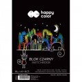 neuveden: Happy Color Skicák se spirálou - černý A4