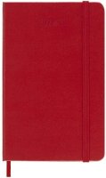 neuveden: Moleskine Plánovací zápisník 2022-2023 červený S, tvrdý