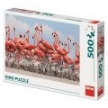 neuveden: Puzzle Hejno plameňáků 500 dílků