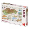 neuveden: Puzzle mapa Slovenska 2000 dílků