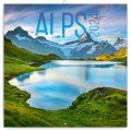 neuveden: Kalendář 2024 poznámkový: Alpy, 30 × 30 cm