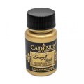 neuveden: Metalická barva na textil Cadence Dora Textile - bílé zlato / 50 ml