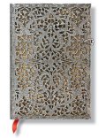 neuveden: Zápisník - Natural Silver Filigree, midi 120x170 Unlined