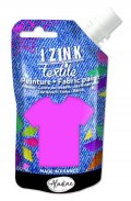 neuveden: Textilní barva IZINK Textile - zářivě růžová, 80 ml