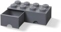 neuveden: Úložný box LEGO s šuplíky 8 - tmavě šedý