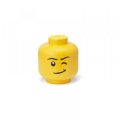 neuveden: LEGO® úložná hlava (velikost L) - mrkající chlapec