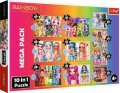 neuveden: Trefl Puzzle Rainbow High MEGA PACK/10v1
