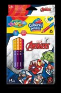 neuveden: Colorino Marvel Avengers - oboustranné pastelky trojhranné 24 barev