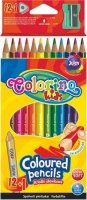 neuveden: Colorino Pastelky trojhranné s ořezávátkem 12 barev