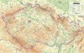 neuveden: Česko - nástěnná fyzická mapa 1 : 500 000
