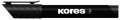 neuveden: Kores K-MARKER Permanentní popisovač, kulatý hrot 3 mm, černý