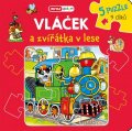 neuveden: Vláček a zvířátka v lese – Knížkové puzzle