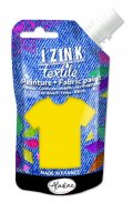 neuveden: Textilní barva IZINK Textile - žlutá, 80 ml