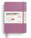 -: Denní plánovač Dusty Rose, tečkovaný Medium A5 2027, anglicky