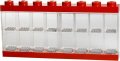 neuveden: Sběratelská skříňka LEGO na 16 minifigurek - červená