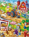 neuveden: Puzzle MIDI - Práce na dvorku/16 dílků (2 druhy)