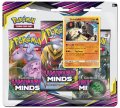 neuveden: Pokémon TCG: SM11 Unified Minds 3 Blister Booster
