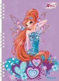 neuveden: Winx club - Zápisník A5 s efektem 3D a vazbou Twin Wire + pero