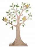 neuveden: Strom dřevěný s ptáčky 30 x 44 cm