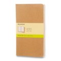 neuveden: Sešity Moleskine Cahier, L, čisté, 3 ks - karton