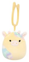 -: Squishmallows Klíčenka Žlutá kravička - Rina