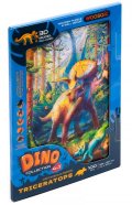 neuveden: Unidragon dřevěné puzzle Dinosaurus -Triceratops