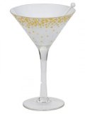 neuveden: YANKEE CANDLE svícen Holiday Party Martini na čajovou svíčku 18x13cm