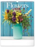neuveden: Kalendář 2024 nástěnný: Květiny, 30 × 34 cm