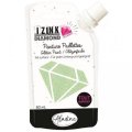 neuveden: Diamantová barva IZINK Diamond 24 CARATS - pastelová zelená, 80 ml