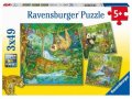 neuveden: Ravensburger Puzzle Zvířata v džungli 3x49 dílků