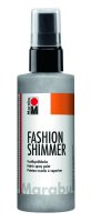 neuveden: Marabu Fashion Shimmer na tmavý textil třpytivý - stříbrný 100 ml