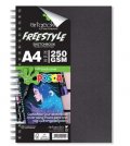 neuveden: Artgecko skicák 250g Freestyle Posca A4 na výšku 30 bílých listů