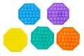 neuveden: Bubble pops: Antistresová společenská hra Oktagon (5 barev)