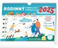 neuveden: Kalendář 2025 nástěnný: Rodinný týdenní s háčkem, 30 × 21 cm